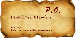 Pinkász Olivér névjegykártya